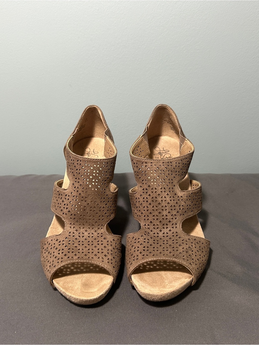 Life Stride Ladies Cork Wedge Sandal